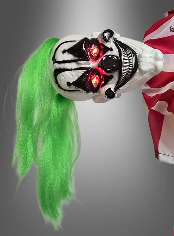 Clown Deko animiert 210cm mit Puppe