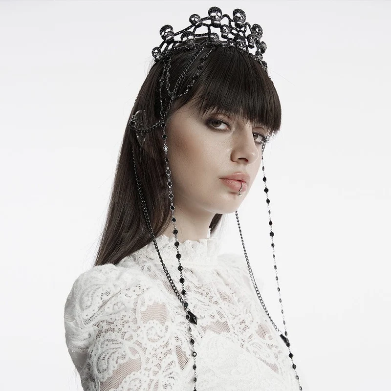 Gothic-Schädelkrone für Damen