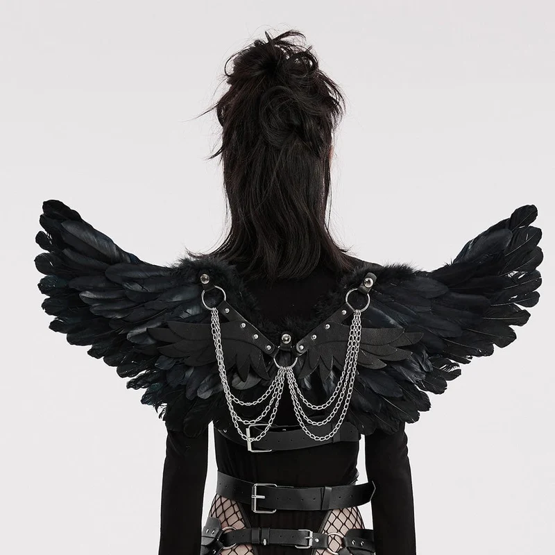 Punk-Federflügel-Geschirr für Damen