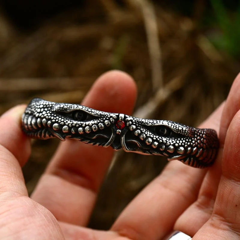 Offenes Punk-Schlangenarmband für Herren