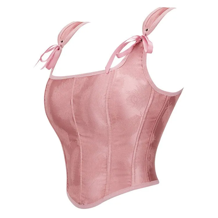 Damen-Bustier mit Grunge-Schnürung und Federdruck