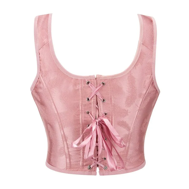Damen-Bustier mit Grunge-Schnürung und Federdruck
