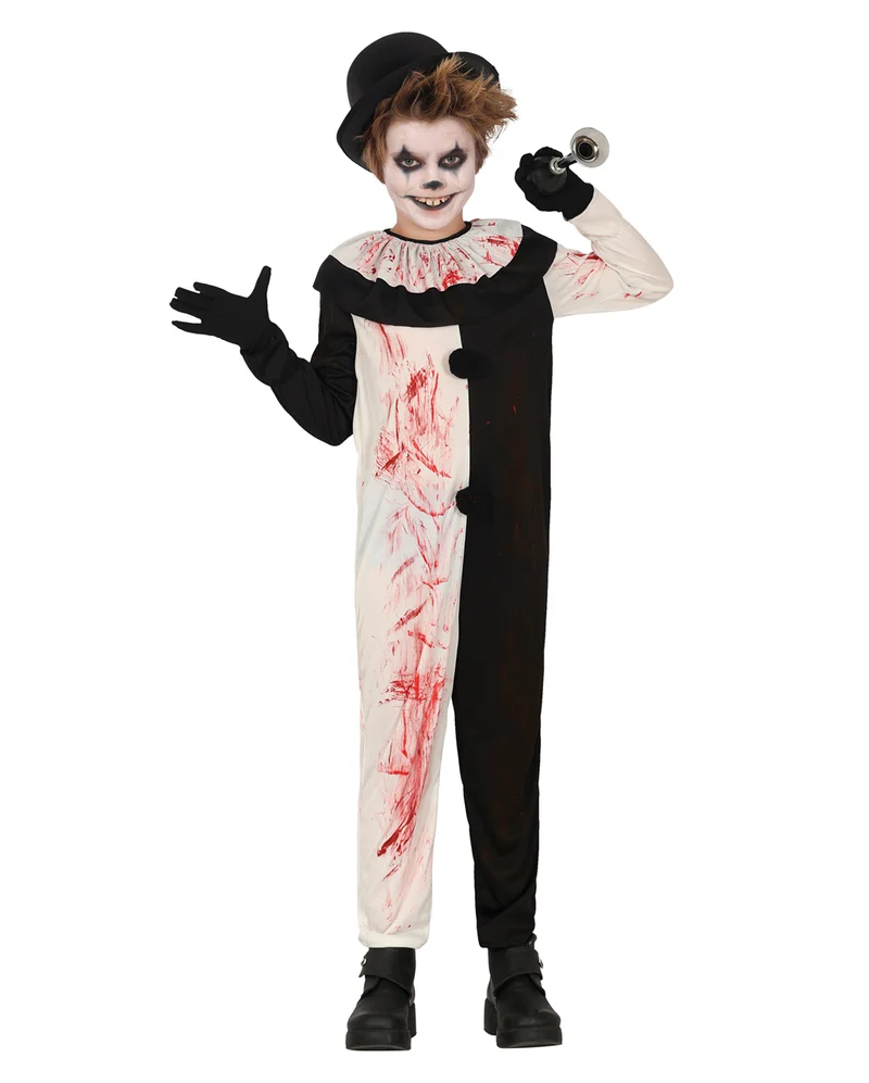 Blutiger Terror Clown Kinderkostüm