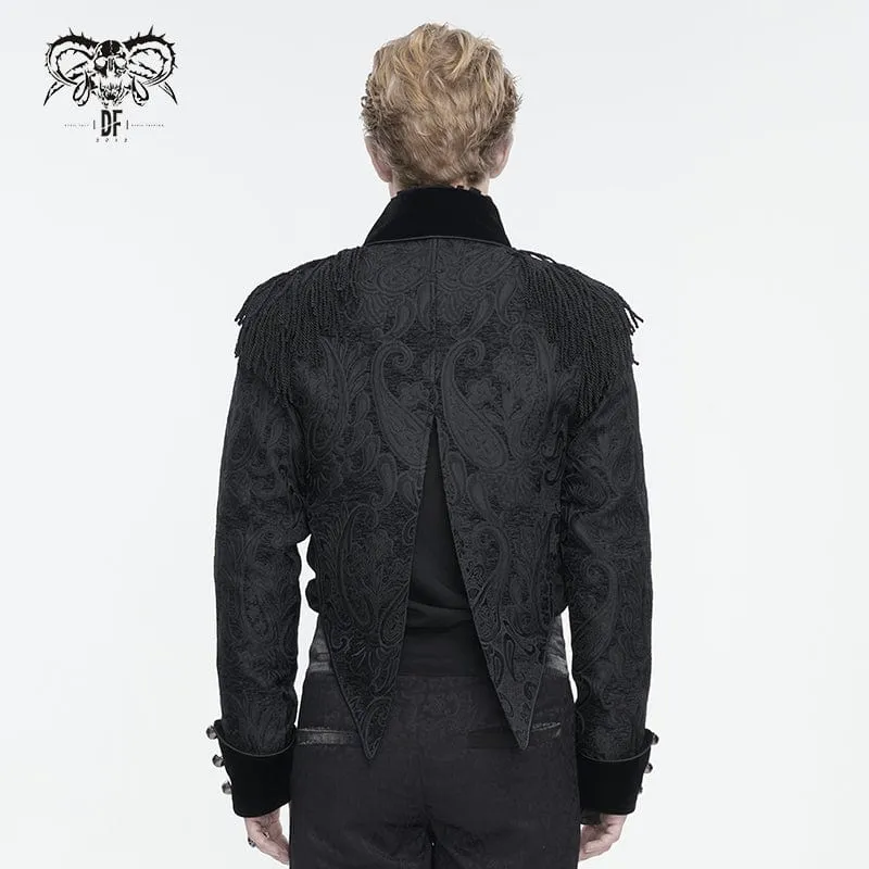 Herrenjacke mit Schwalbenschwanz und Gothic-Quasten