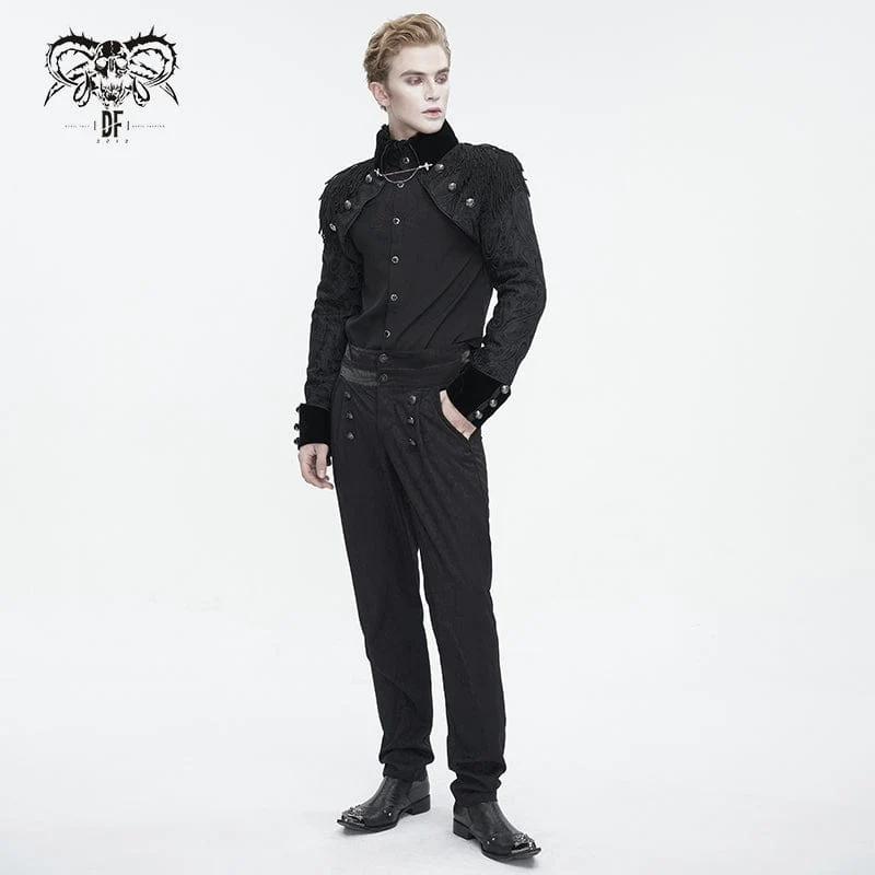 Herrenjacke mit Schwalbenschwanz und Gothic-Quasten