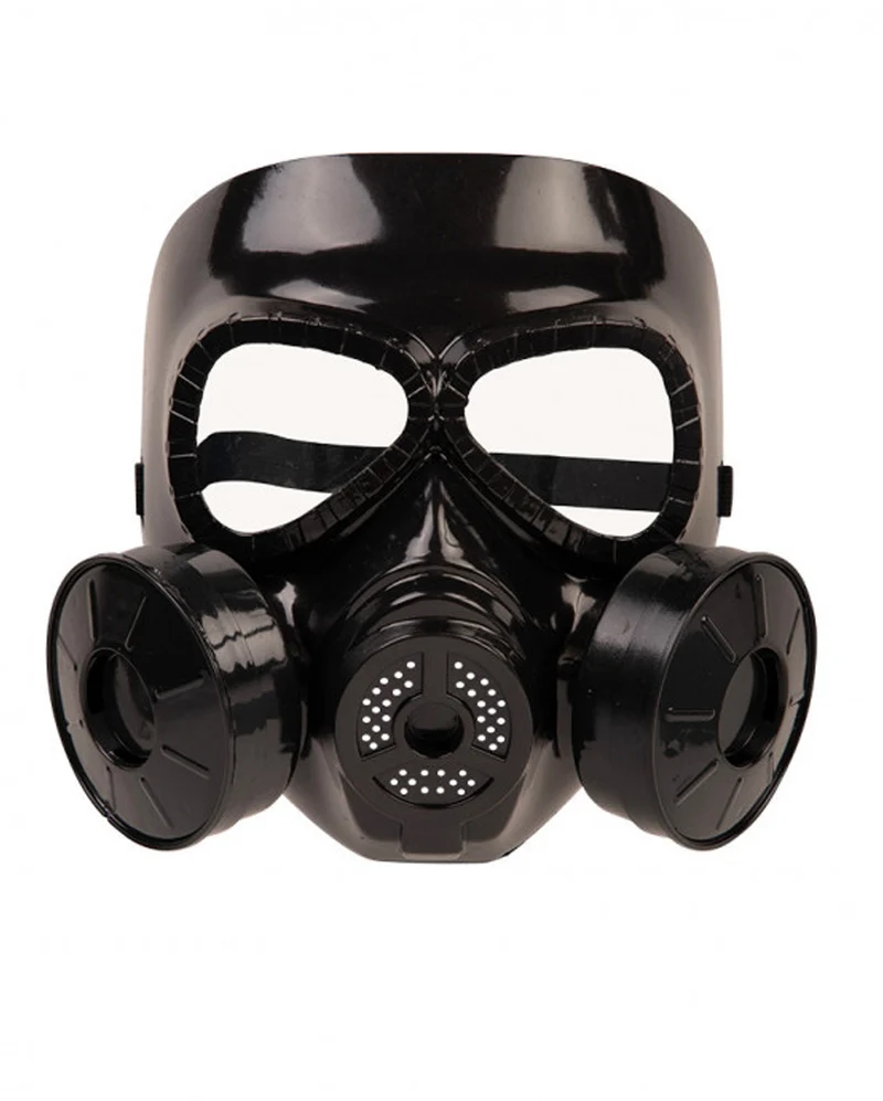 Kunststoff Gasmaske schwarz