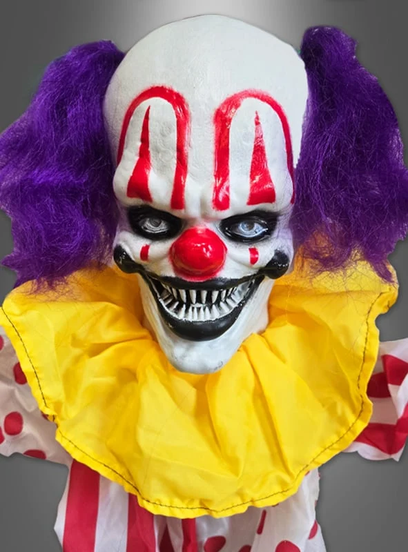 Clown Deko Akrobaten 180cm animiert mit Bewegungsmelder