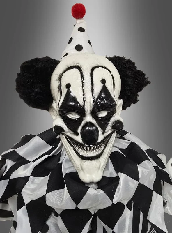 Clown Deko Akrobaten 180cm animiert mit Bewegungsmelder