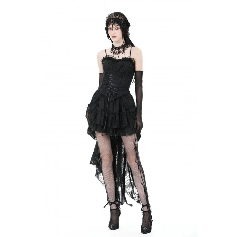 Damen Gothic Schnür-Splice-Überbrustkorsett