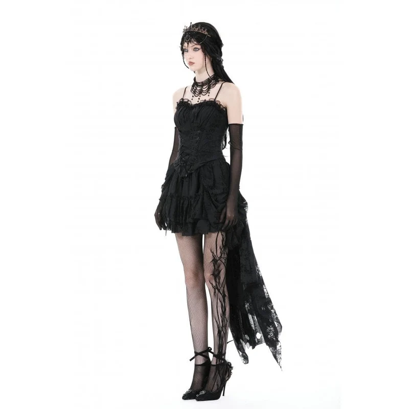 Damen Gothic Schnür-Splice-Überbrustkorsett