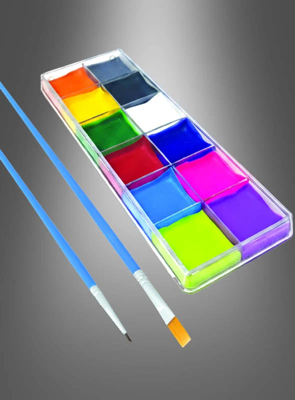 Bunte Make-up Palette mit 12 Farben