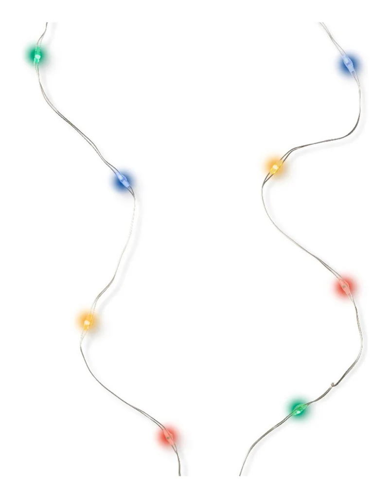 Bunte 40 Micro LED Strangbeleuchtung 195cm