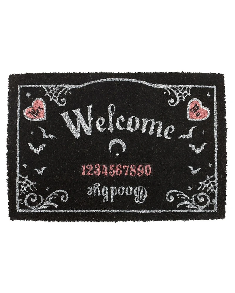 Schwarz-Pinke Ouija Board Türmatte 60x40cm