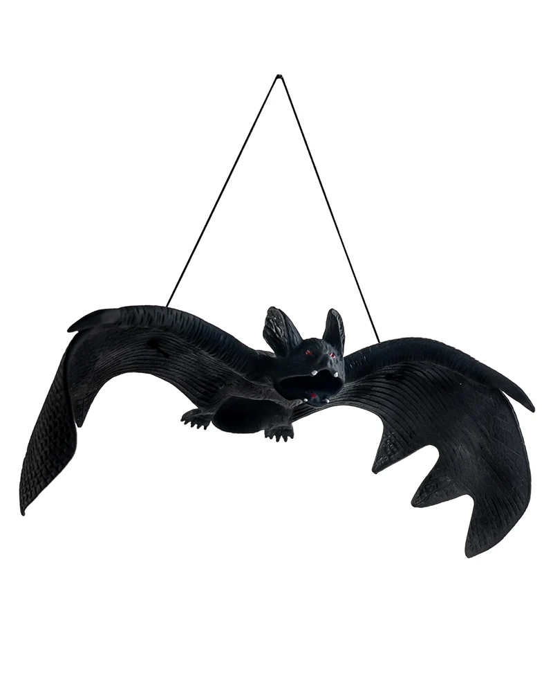 Schwarze Fledermaus aus Vinyl 26x9cm