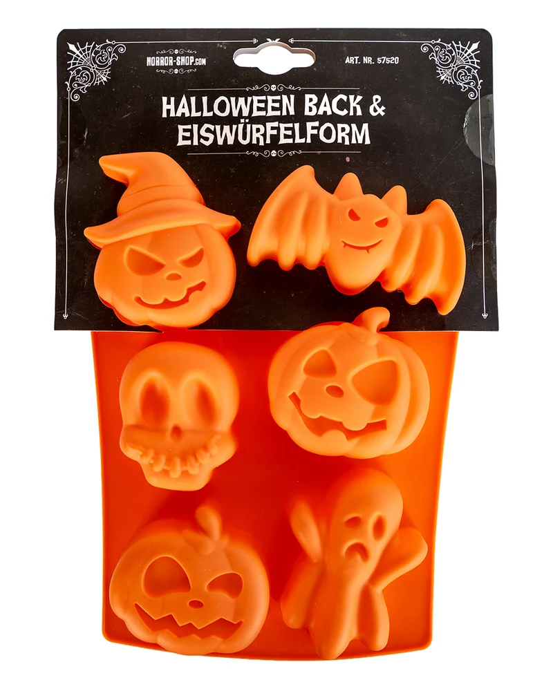 Halloween Eis & Backform mit 6 Motiven
