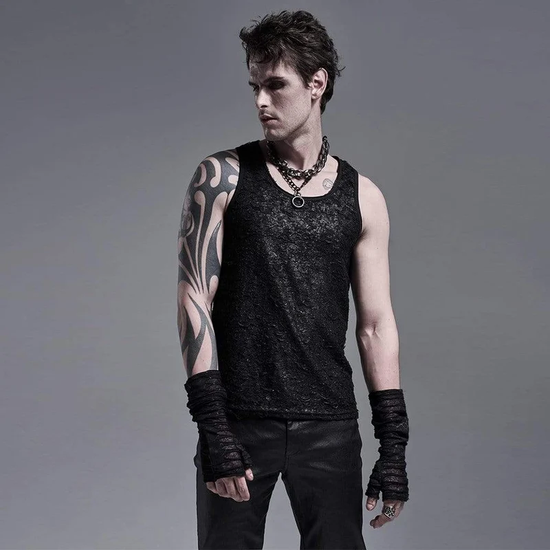 Gothic Ripped Long Gloves für Herren