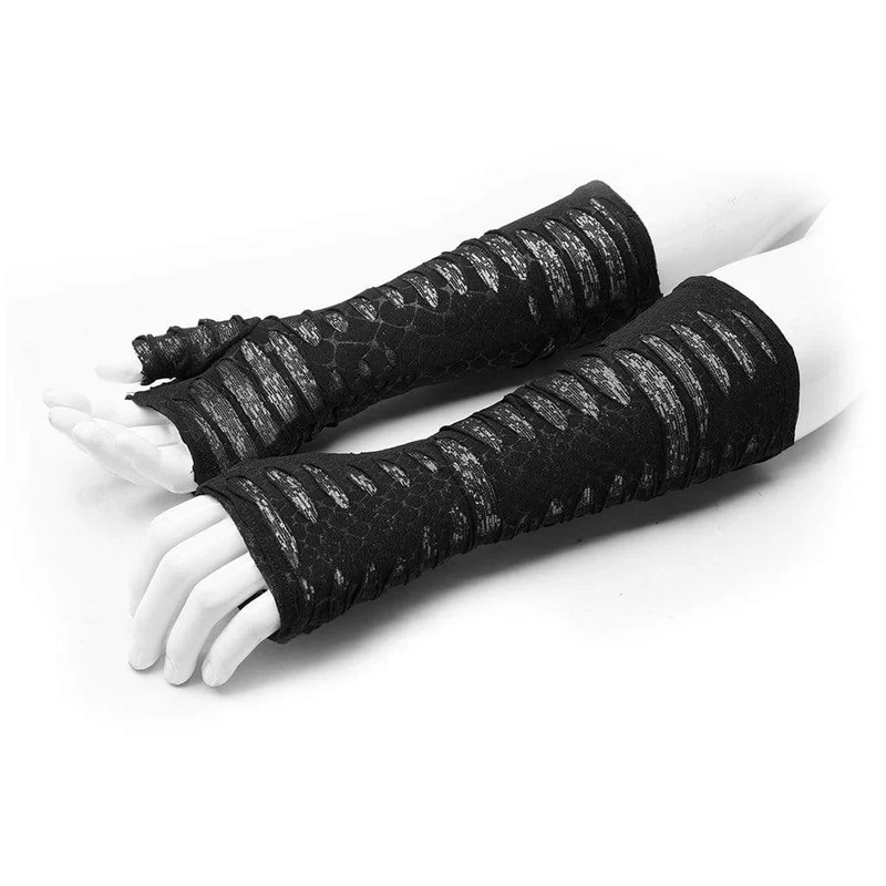 Gothic Ripped Long Gloves für Herren