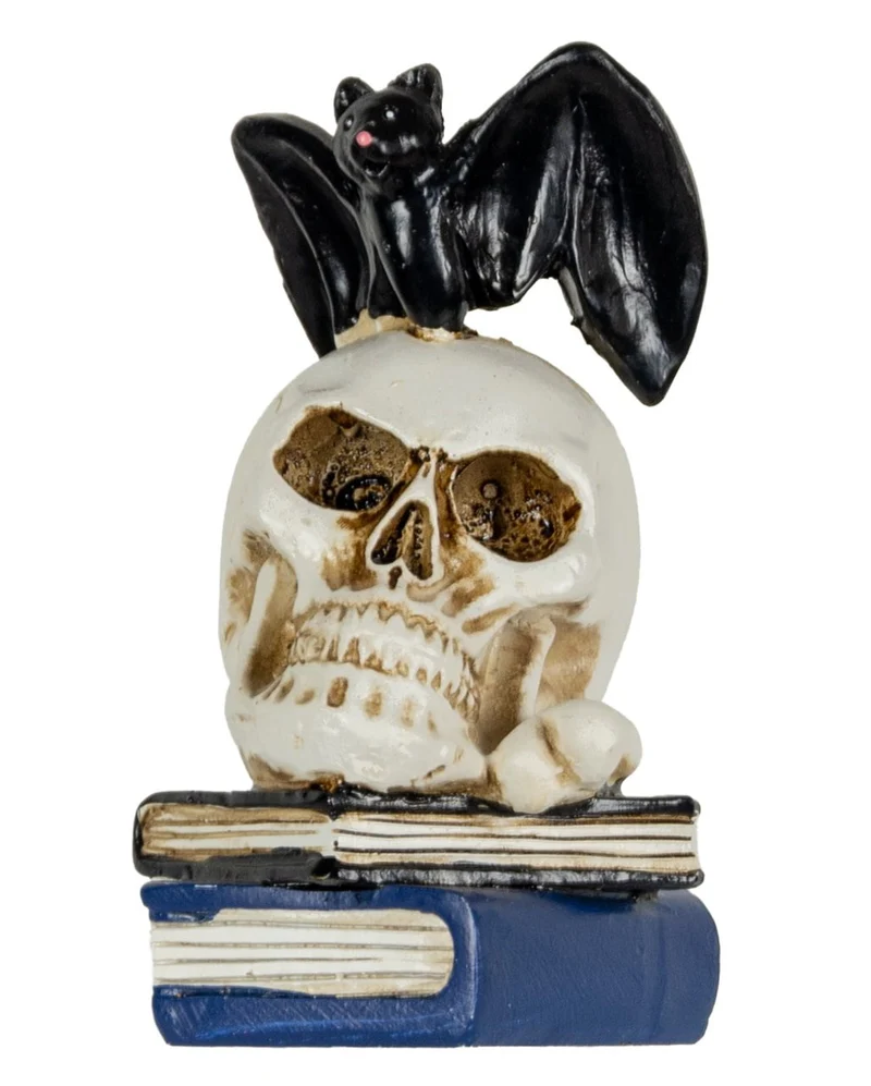 Fledermaus & Totenkopf Dekofigur 10cm