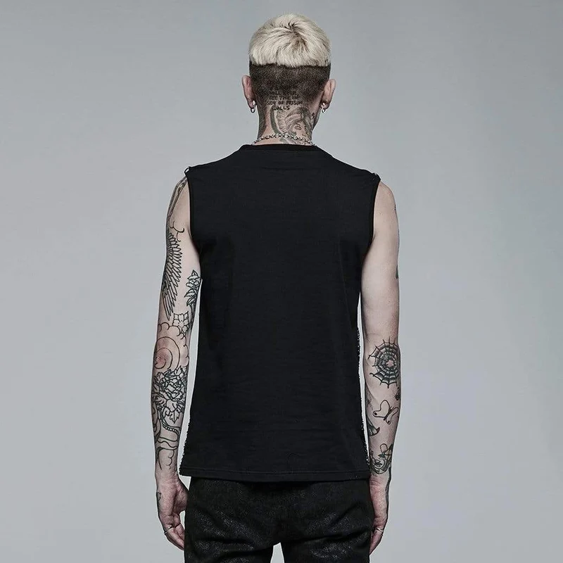 Punk-Tanktop mit Splice-Schnalle für Herren