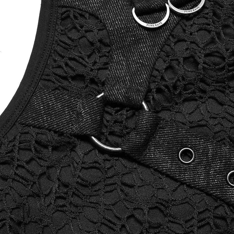 Punk-Tanktop mit Splice-Schnalle für Herren