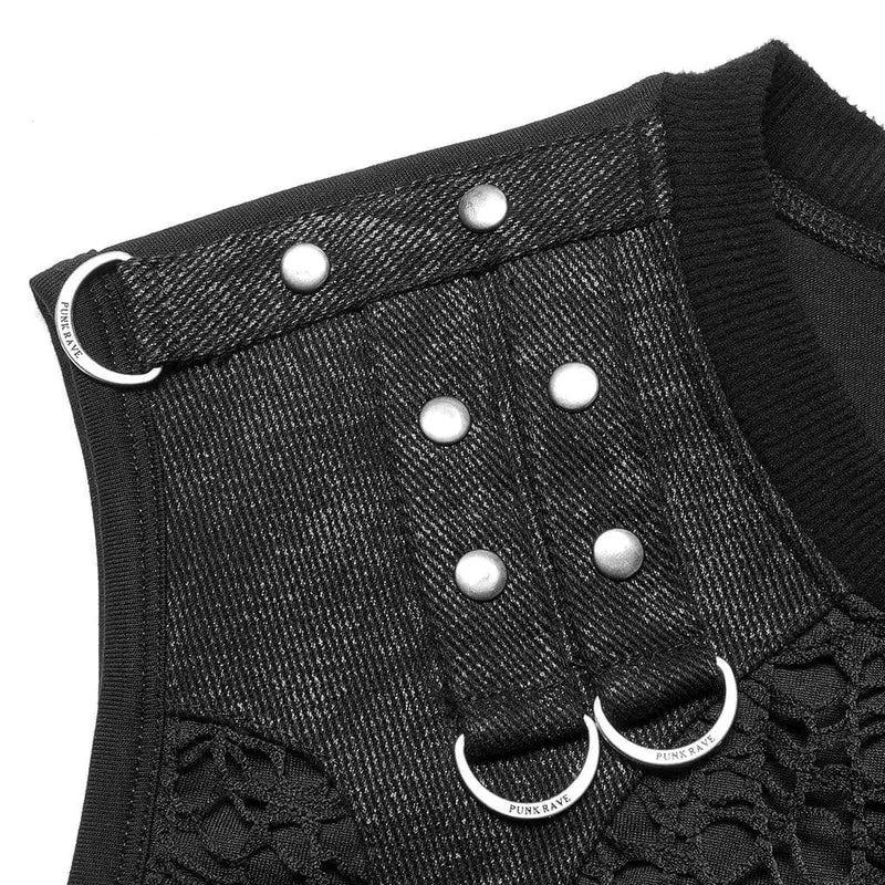 Punk-Tanktop mit Splice-Schnalle für Herren