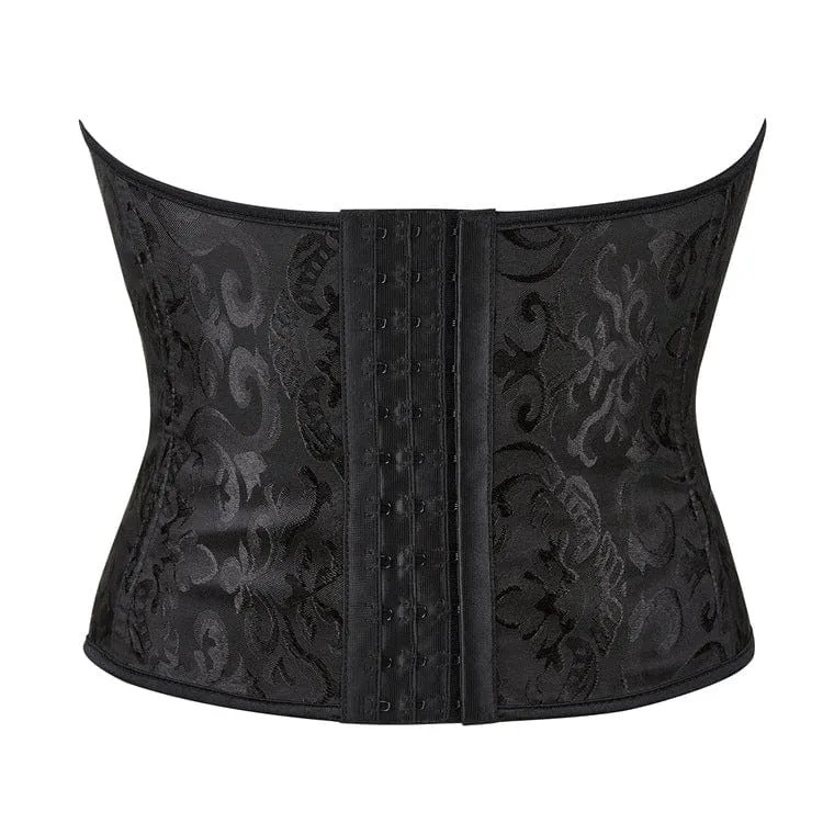 Gothic Jacquard Vollbrustkorsett für Damen