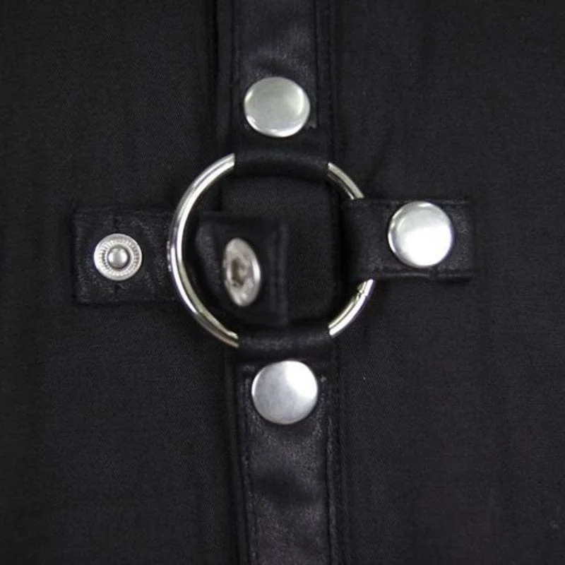 Herren Punk Style Kurzarm Shirt