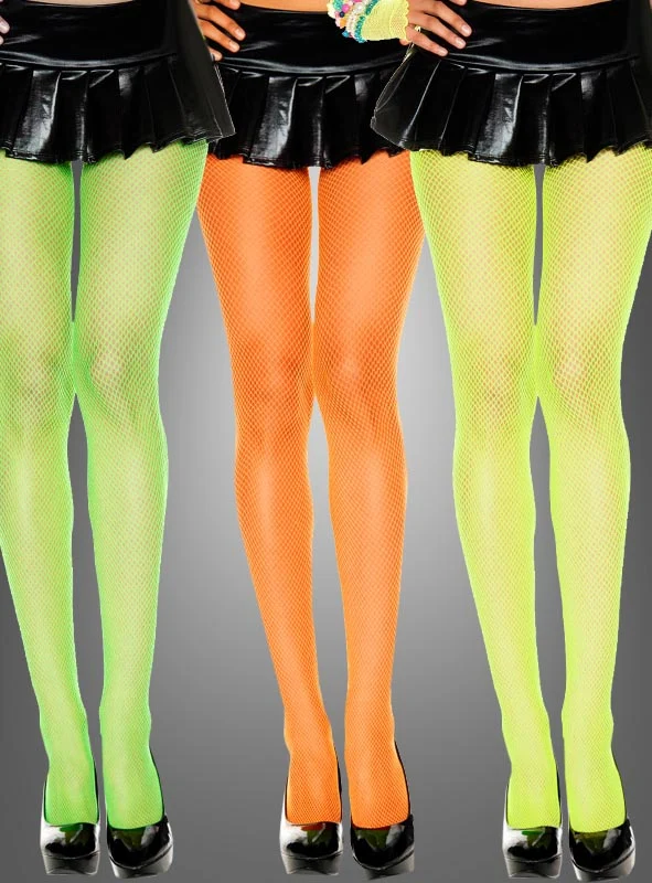 Netzstrumpfhosen Neonfarben