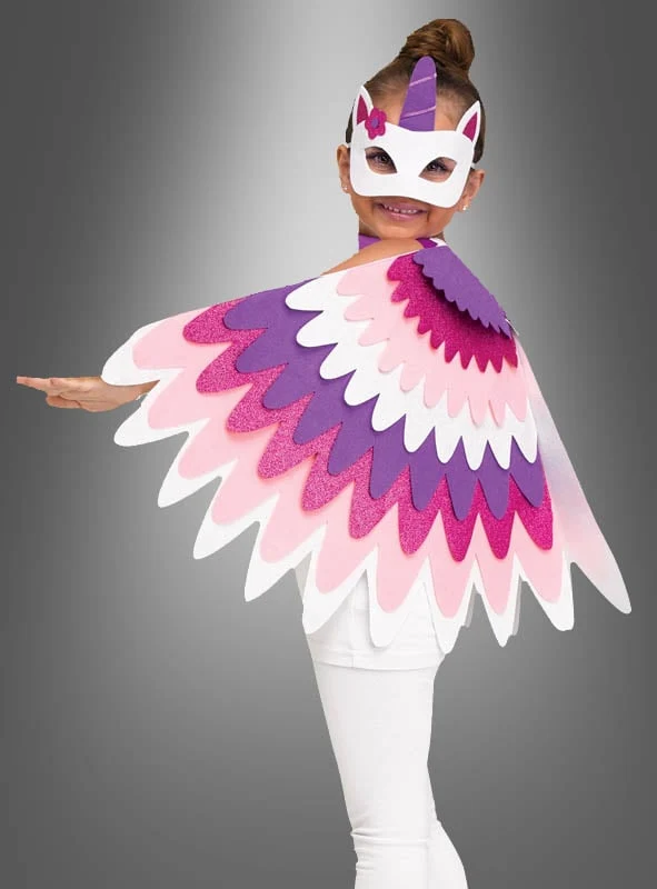 Glitzer Cape Flügel für Kinder