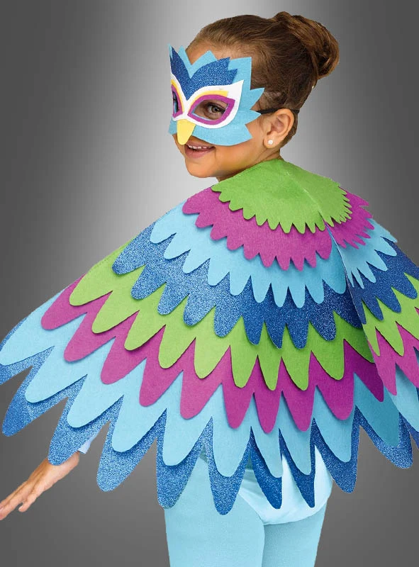 Glitzer Cape Flügel für Kinder