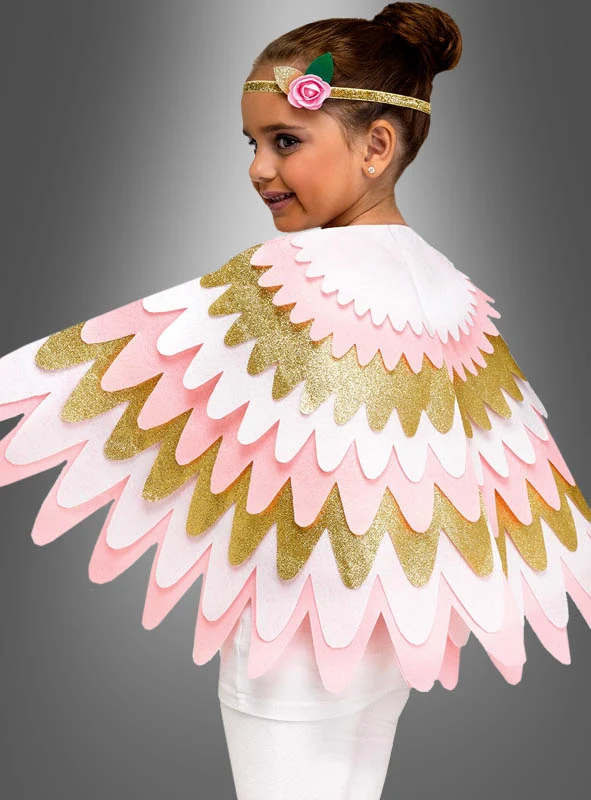Glitzer Cape Flügel für Kinder