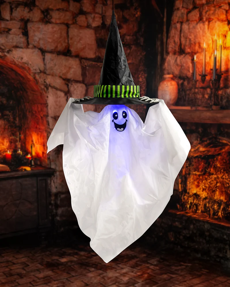 Geist mit Hexenhut Animatronic 85cm