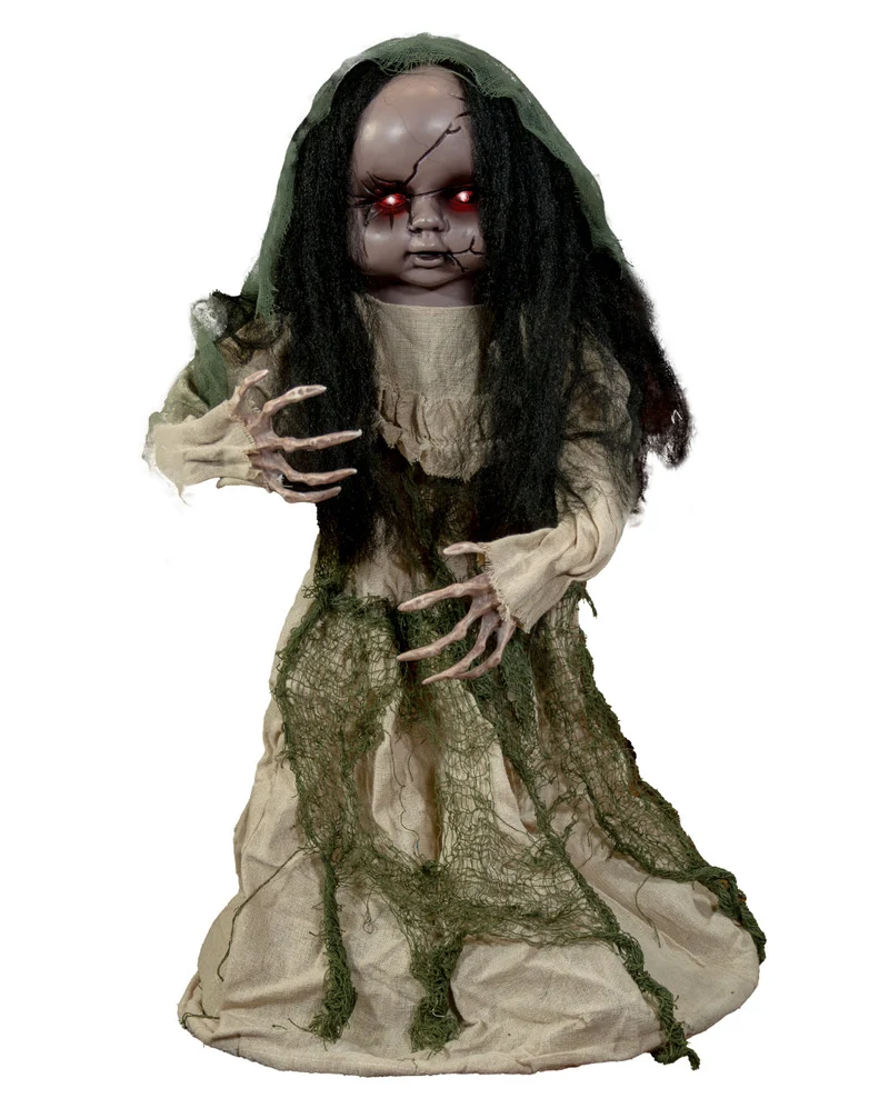 Tanzende Horror Puppe Animatronic 83cm