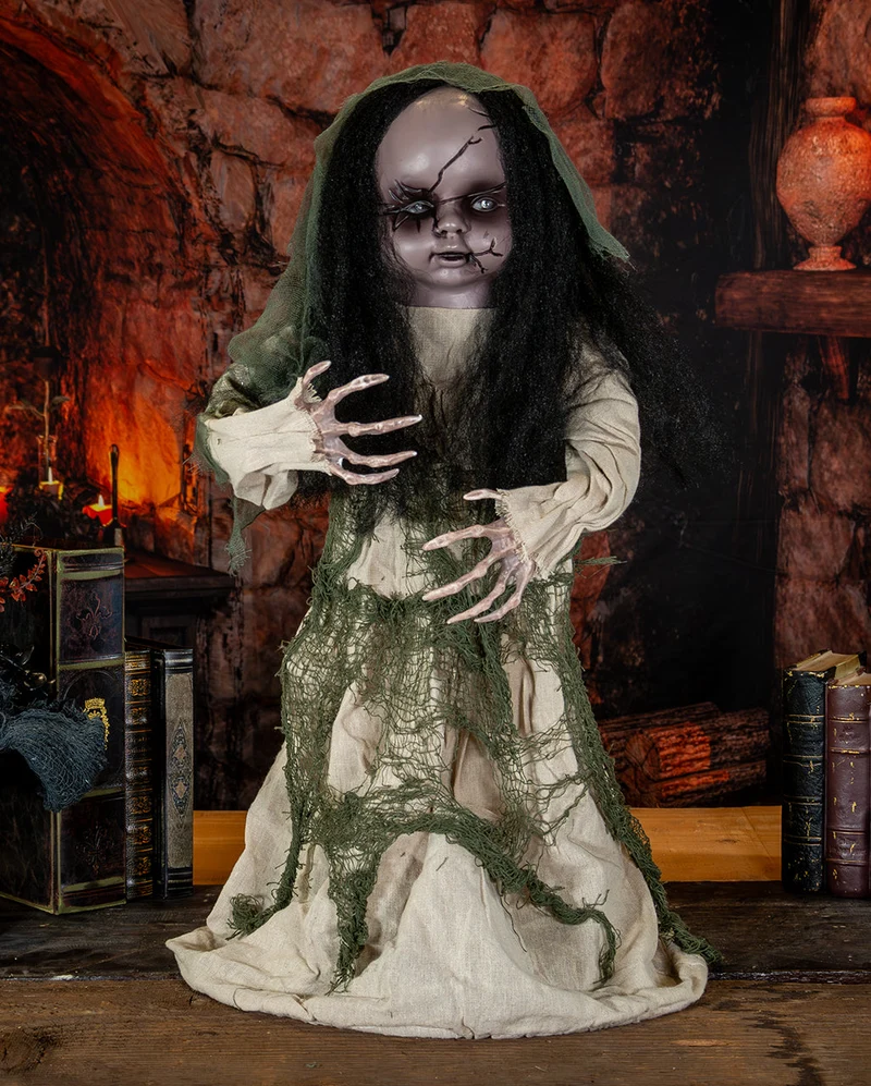 Tanzende Horror Puppe Animatronic 83cm