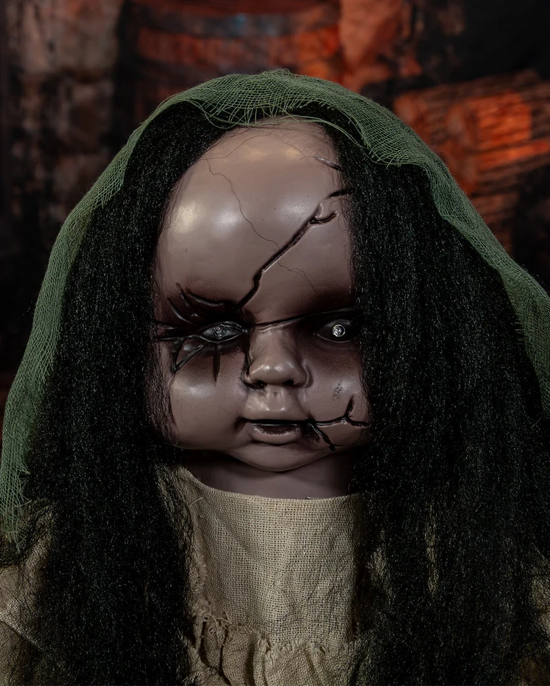 Tanzende Horror Puppe Animatronic 83cm