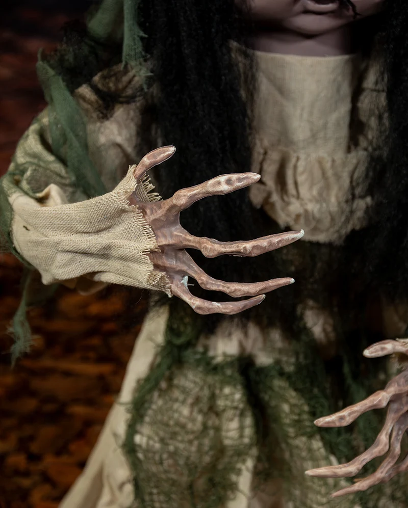Tanzende Horror Puppe Animatronic 83cm