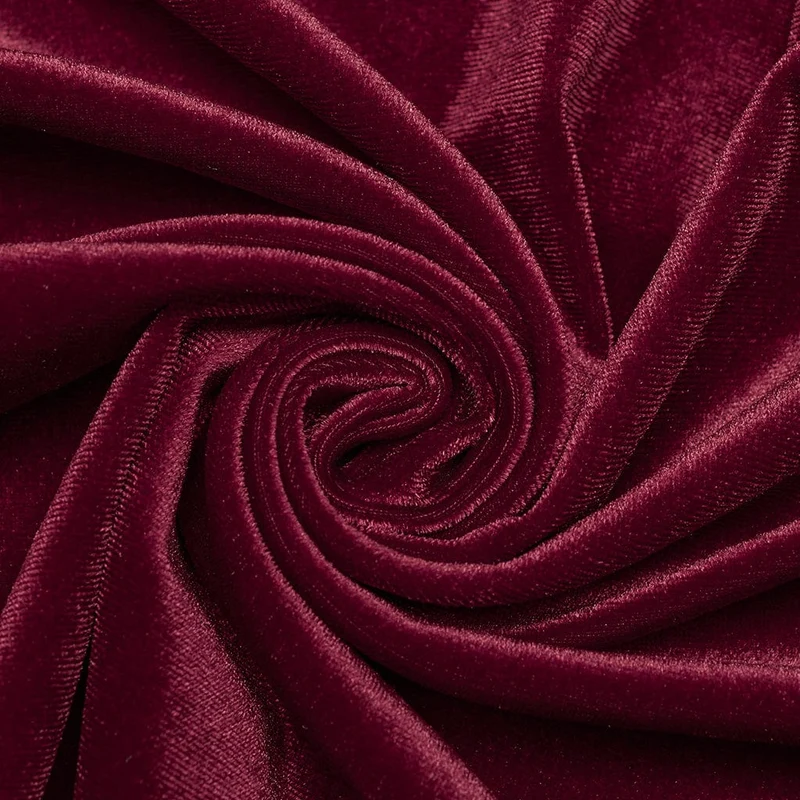 Damen-Brautkleid aus Samt in Übergröße im Gothic-Stil mit ausgestellten Ärmeln und Blumenstickerei
