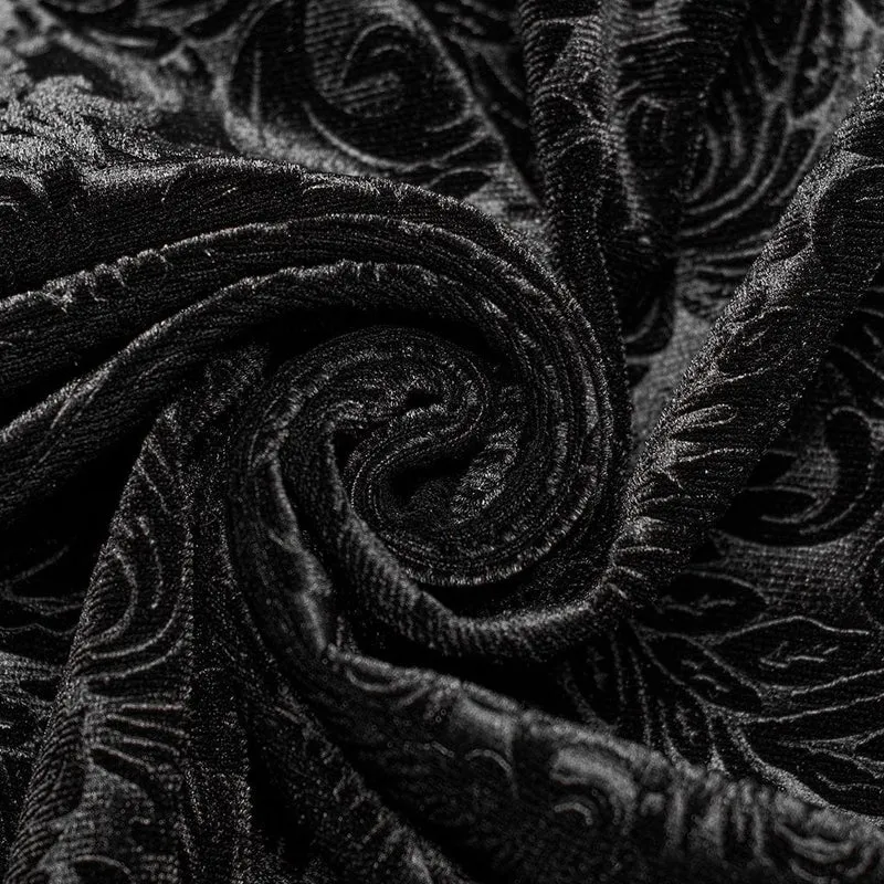 Damen-Gothic-Schlaghose mit Riemchen-Jacquardmuster in Übergröße