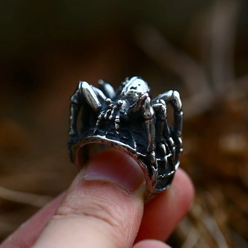 Herren-Punk-Spider-Ring
