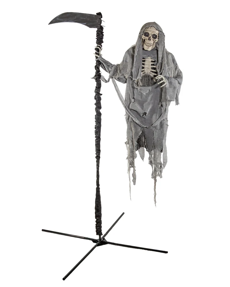 Skelett Sensenmann Halloween Animatronic 183cm