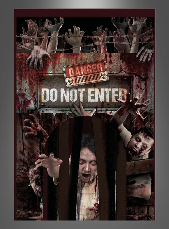 Tür Deko Vorhang Zombie145x240cm