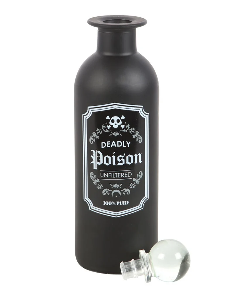 "Deadly Poison" Gothic-Dekoflasche 19cm