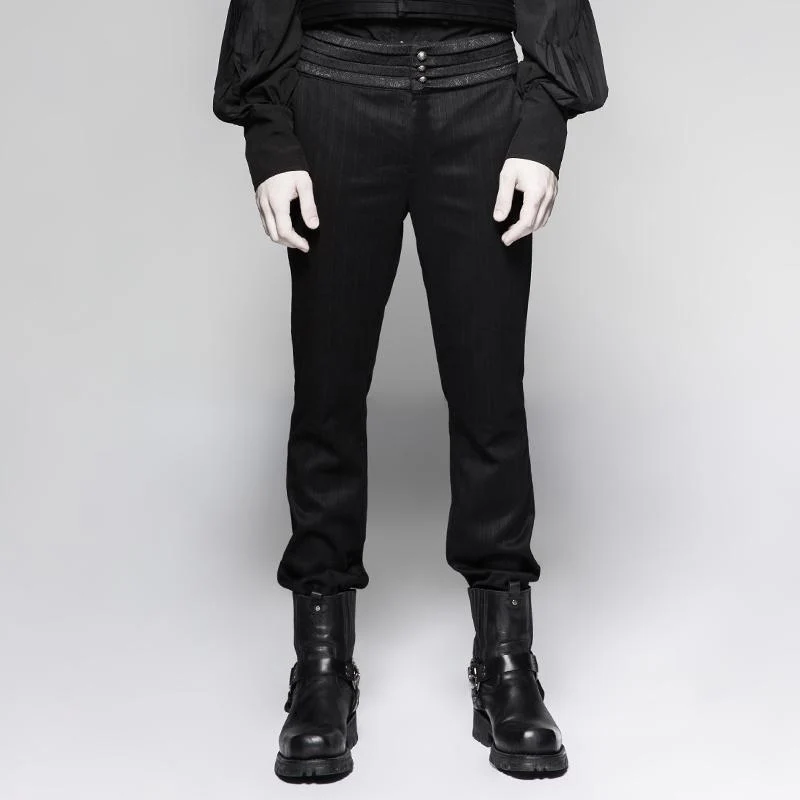 Herren Gothic Striped Pants