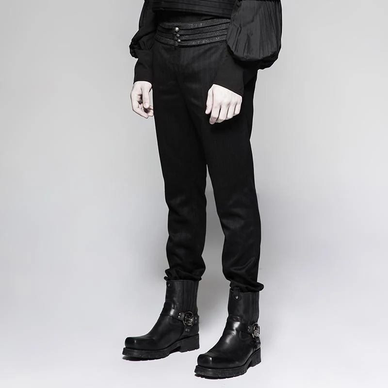 Herren Gothic Striped Pants