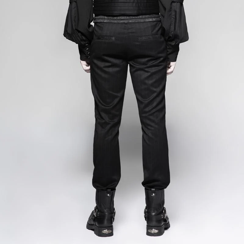 Herren Gothic Striped Pants