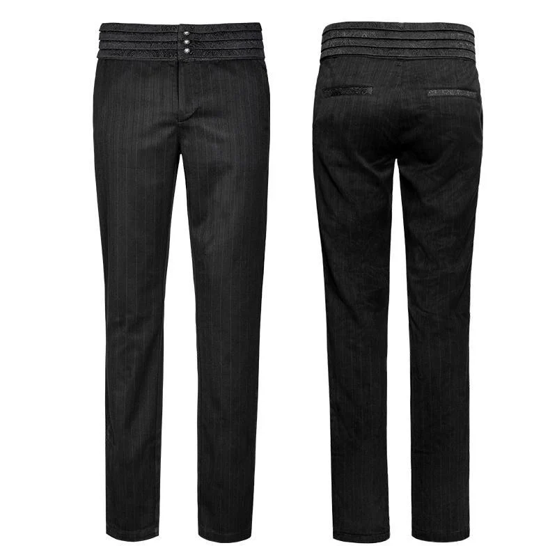Herren Gothic Striped Pants