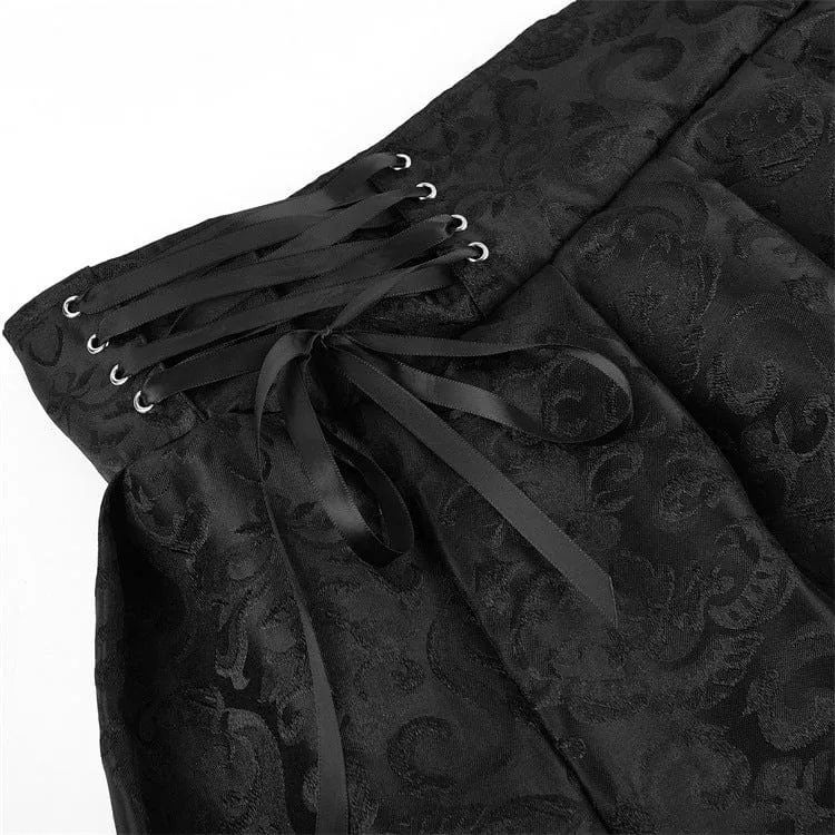 Damen Gothic Blumen-Jacquard-Schulterträger-Vollbrustkorsett