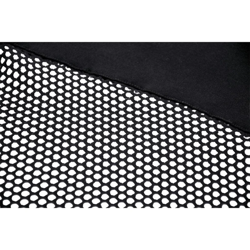 Damen Punk Cutout Mesh Splice Crop Top