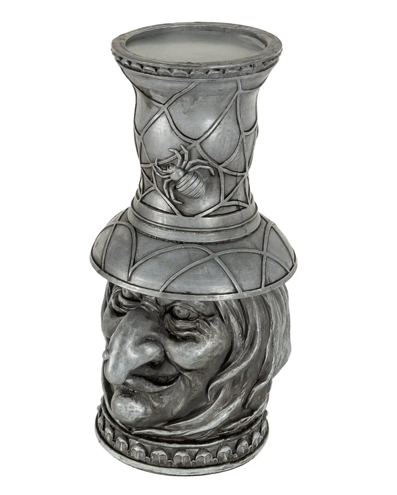 Gothic Hexe & Spinnweben Kerzenhalter 25cm