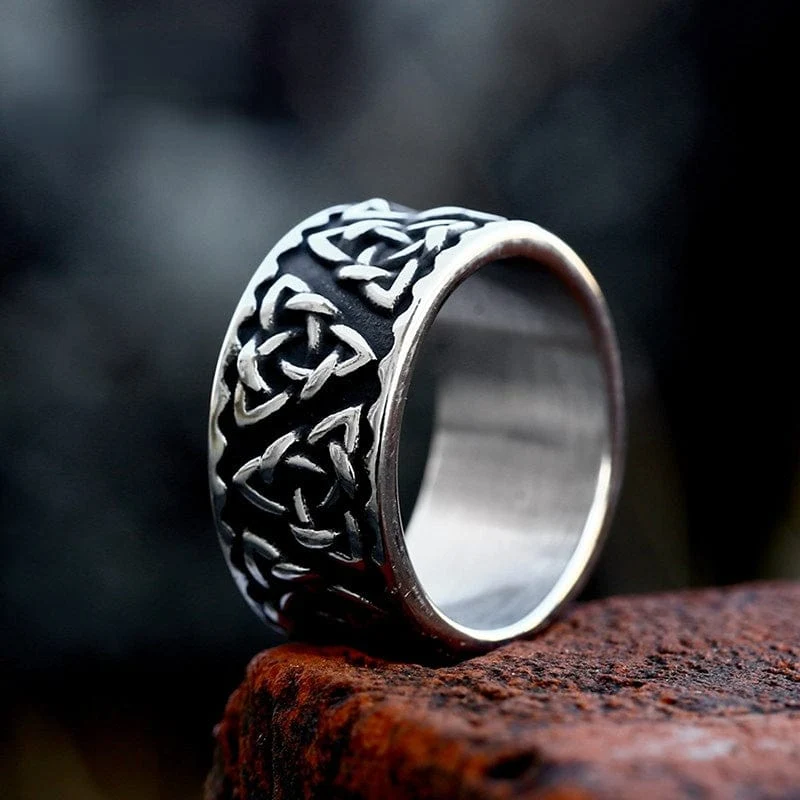Keltischer Punk-Knotenring für Herren